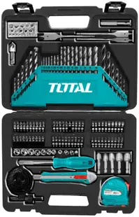 Set consumabile și unelte într-o valiză TOTAL - 118 piese