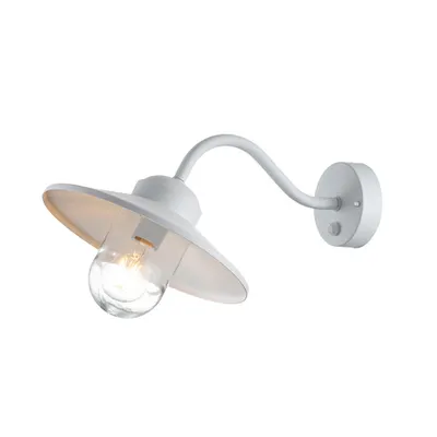 Aplica Klampenborg 1 Light Wall Lantern with PIR – White