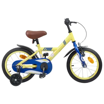 vidaXL Bicicletă pentru Copii 14 Inci pentru 3-5 ani Galben