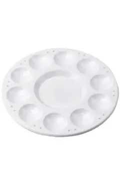 Paleta din plastic pentru pictura. Rotunda