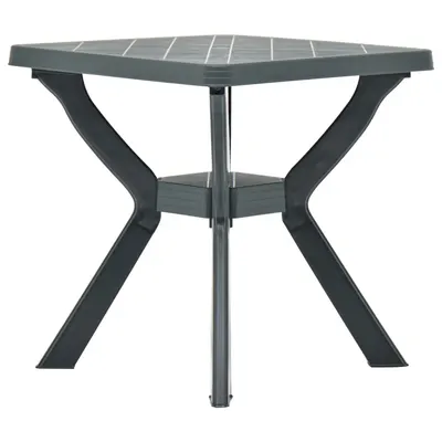 vidaXL Masă de bistro, verde, 70x70x72 cm, plastic