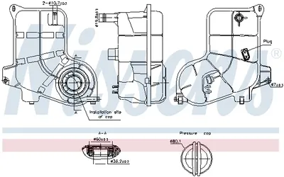 Vas expansiune racire (cu senzor nivel) potrivit AUDI A6 C5 07.97-01.05