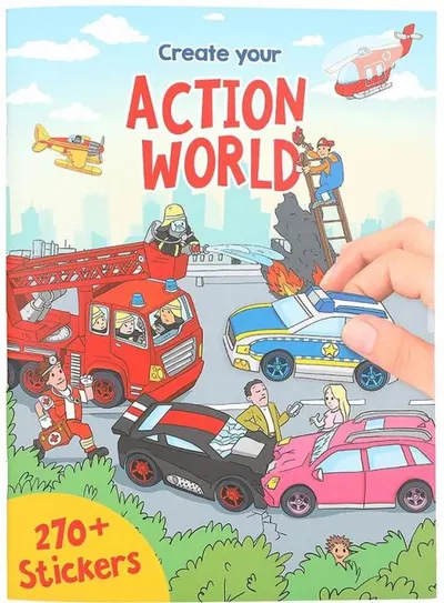 Carte de autocolante Depesche - Action World, 270 autocolante