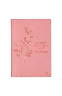NLT Holy Bible Everyday Devotional Bible for Women New Living Translation, Vegan Leather, Pink Debossed