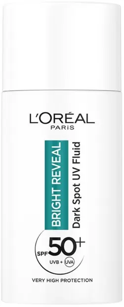 L'Oréal Bright Reveal Fluid facial împotriva petelor întunecate, SPF50+, 50 ml