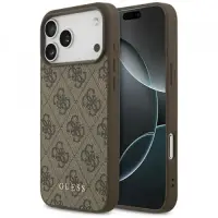 Husa pentru Apple iPhone 17 Pro Max, Guess, 4G Classic (Maro)