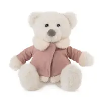 Ursulet de plus cu jacheta roz Amek 22 cm