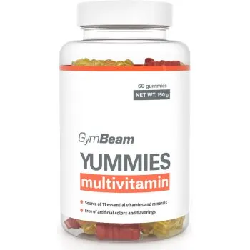 GymBeam Multivitamin Yummies bomboane tip jeleu cu complex de multivitamine