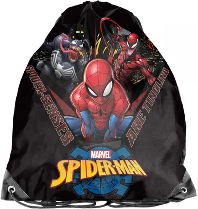 Sac de sport Paso Spider-Men - negru