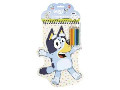 GRAFIX Bluey Carte de Colorat cu Stickere si Sabloane
