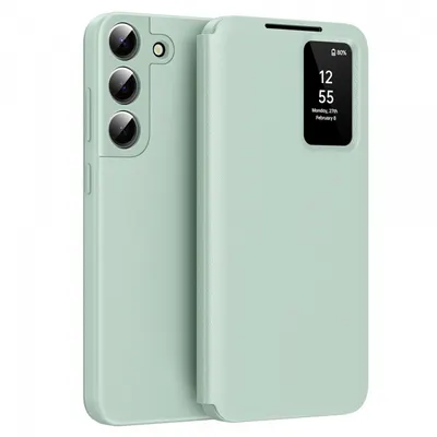 Husa pentru Samsung Galaxy S22 5G S901, Techsuit, SmartView, Verde