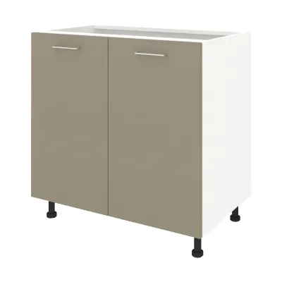 Corp Baza Lecce, 2 Usi, Taupe/Alb, 80 x 50 x 80 cm
