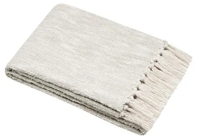 Pătură decorativă STOF – Josepha, 125 x 150 cm, naturală
