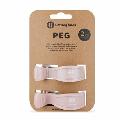 Set 2 clesti multifunctionali pentru carucior PetiteMars Roz