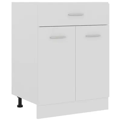 vidaXL Dulap inferior cu sertar “Lyon”, alb, 60x46x81,5 cm