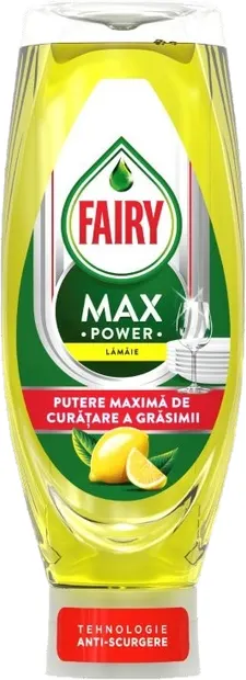 Detergent pentru vase Fairy - Max Power, lămâie, 730 ml