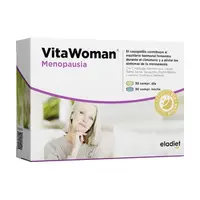 Supliment pentru ameliorarea simptomelor menopauzei Vitawoman Menopause, 60 capsule, Eladiet