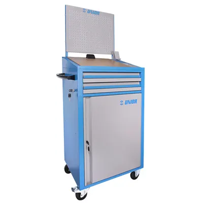 Mobile control trolley with tool rack wall and door 770mm, 673mm, 460.5mm, 440mm, 1669mm, 1125mm, 50000g
