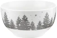 Bol de porțelan pentru salată de Crăciun Florina - Alaska, 13 cm
