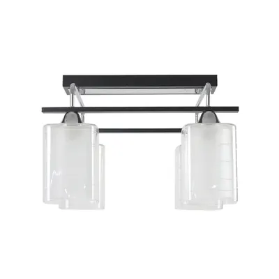 Lustra Niege Crom+Negru+Alb 4xE27 60W