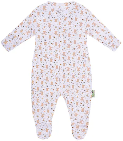 Salopetă pentru bebeluşi Bio Baby - 68 cm, 4-6 luni, maro