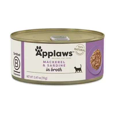 Applaws Mackerel with Sardines, conserva, 70 g
