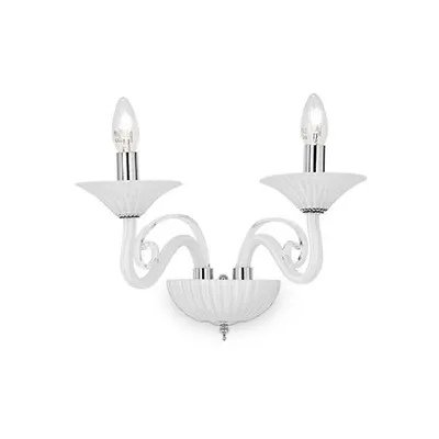 aplica Maximilian, 2 becuri, dulie E14, L:420 mm, H:260 mm, Alb