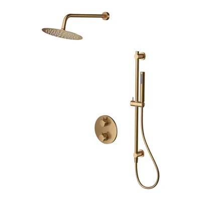 Set de dus incastrat, cupru periat, Cersanit Zen