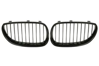 Grila radiator Dreapta/Stanga potrivit BMW 5 (E60), 5 (E61) 2.0-5.0 2001-2010 2003-2010 - (negru/negru lucios)