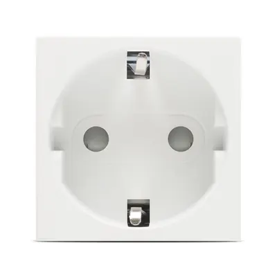 Moda Voice, priza Schuko protectie copii 2M, alb mat, Elbi