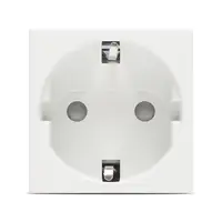 Moda Voice, priza Schuko protectie copii 2M, alb mat, Elbi