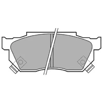 Set placute frana, frana disc DELPHI LP445