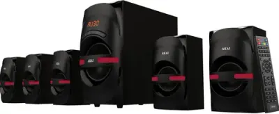 Sistem boxe 5.1 Akai HT014A-5086F, 105W, USB/SD, Telecomanda (Negru)