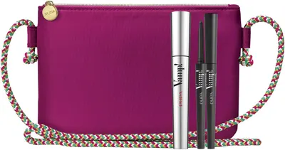 Pupa Set- Rimel Vamp! și Creion pentru ochi, 9 ml + 0.35 g + geantă