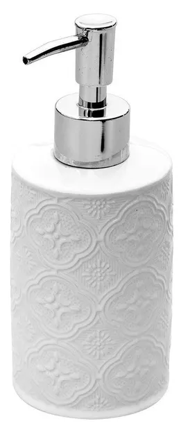 Dozator de săpun lichid Estia - Boho, 320 ml, alb