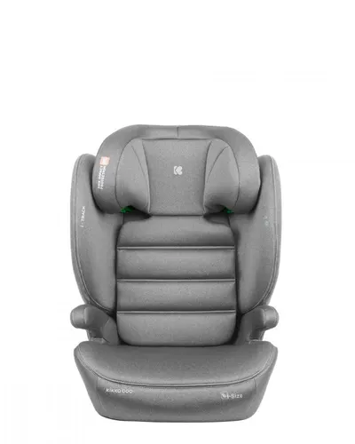 Scaun auto cu isofix KikkaBoo 100-150 cm i-Track i-SIZE Light Grey