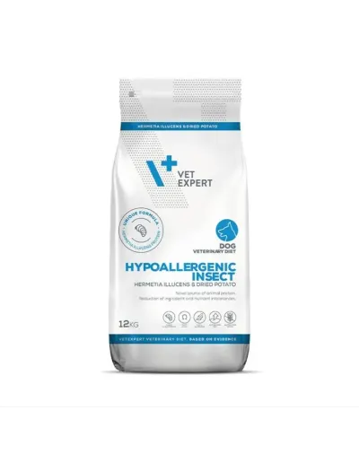 Hrana dietetica pentru caini Vetexpert 4T Hypoallergenic Insect 12 kg