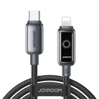 Cablu Date si Incarcare USB-C - Lightning Joyroom S-A55 StarFlight Display, 30W, 1.2m, Negru