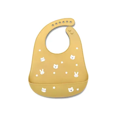 Baveta de silicon Lorelli Natural Galben
