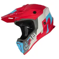 Casca motocross atv JUST1 J38 Korner, culoare albastru rosu, marime XL