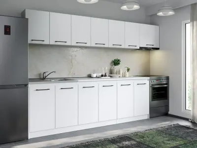 Set Mobila Bucatarie Mina Pure 300 Alb C156