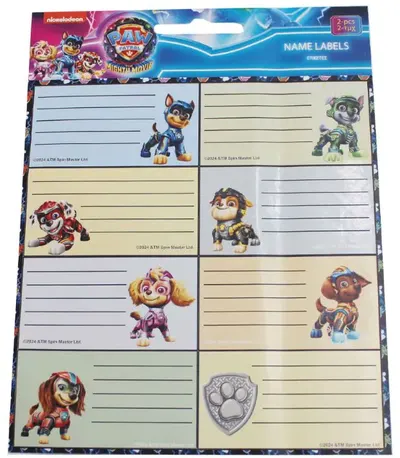 Etichete școlare GIM - Paw Patrol, 16 buc