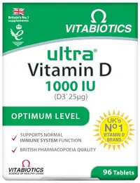 Ultra Vitamin D, 1000 IU, 96 tablete, Vitabiotics