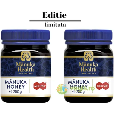 Pachet Miere de Manuka (MGO 550+) 250g+250g