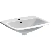 Lavoar baie incastrat alb 55 cm Geberit Selnova Square