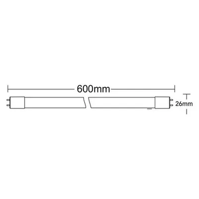 Tub cu Led T8-0.6mt Double Si̇de 9w G13 Advance 6500k