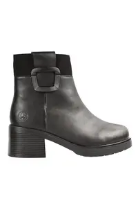 Ghete casual - dama - Y5253-00 negru - piele naturala - toc - Negru