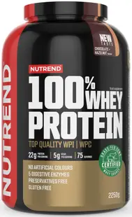 100% Whey Protein, ciocolată cu alune, 2250 g, Nutrend