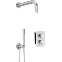 Set de dus incastrat Deante Silia otel slefuit