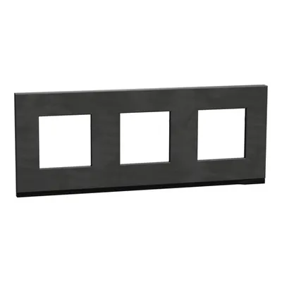 Placa ornament, Unica Pure, trei module, slate